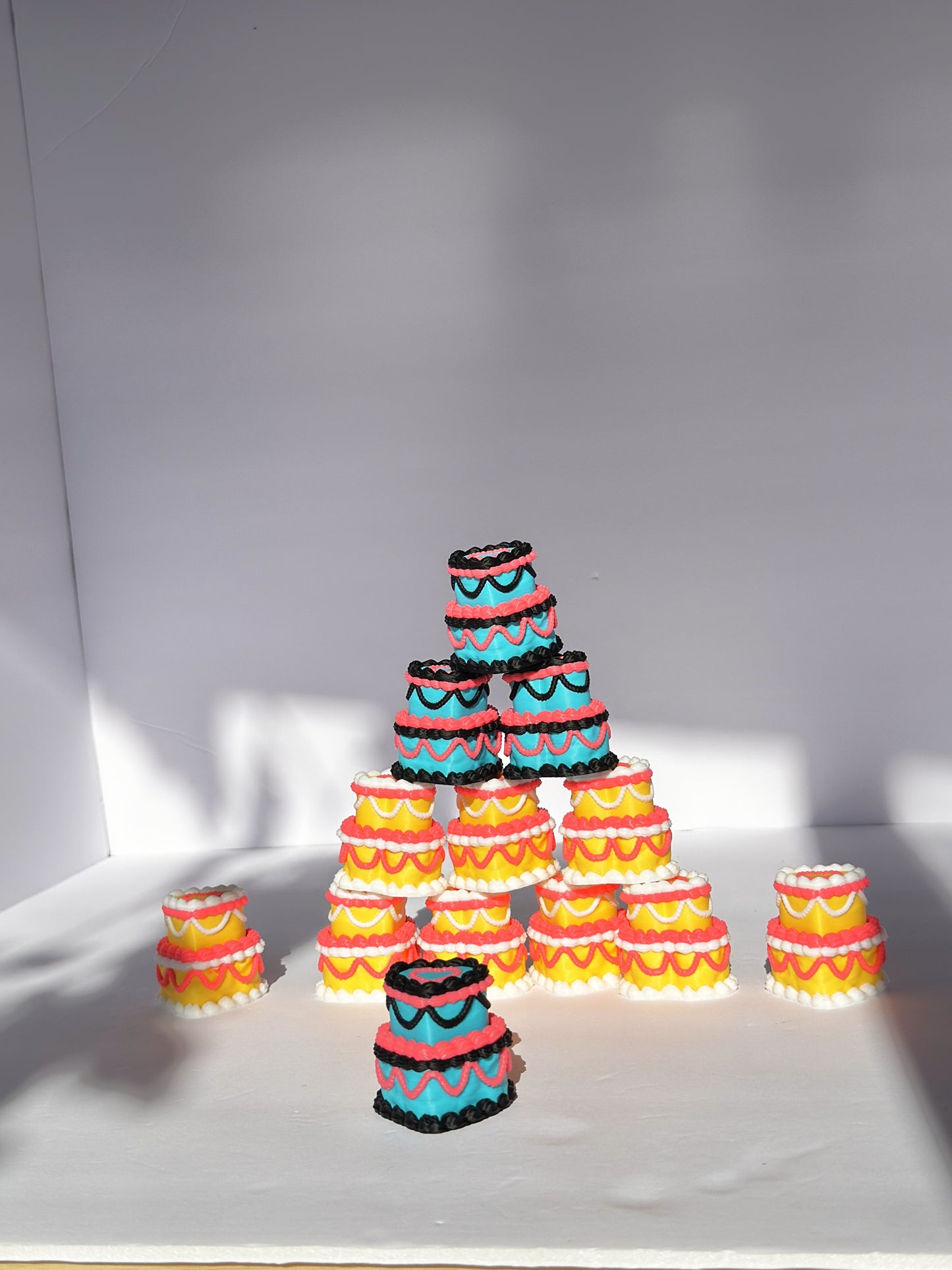 Mini Tiered Party Cakes 🎂✨