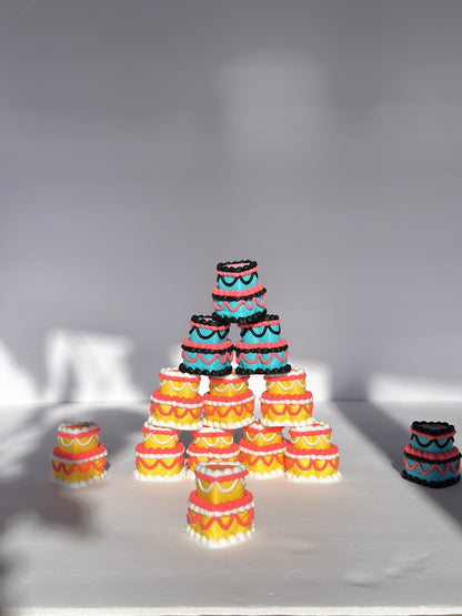 Mini Tiered Party Cakes 🎂✨
