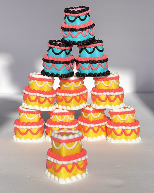 Mini Tiered Party Cakes 🎂✨