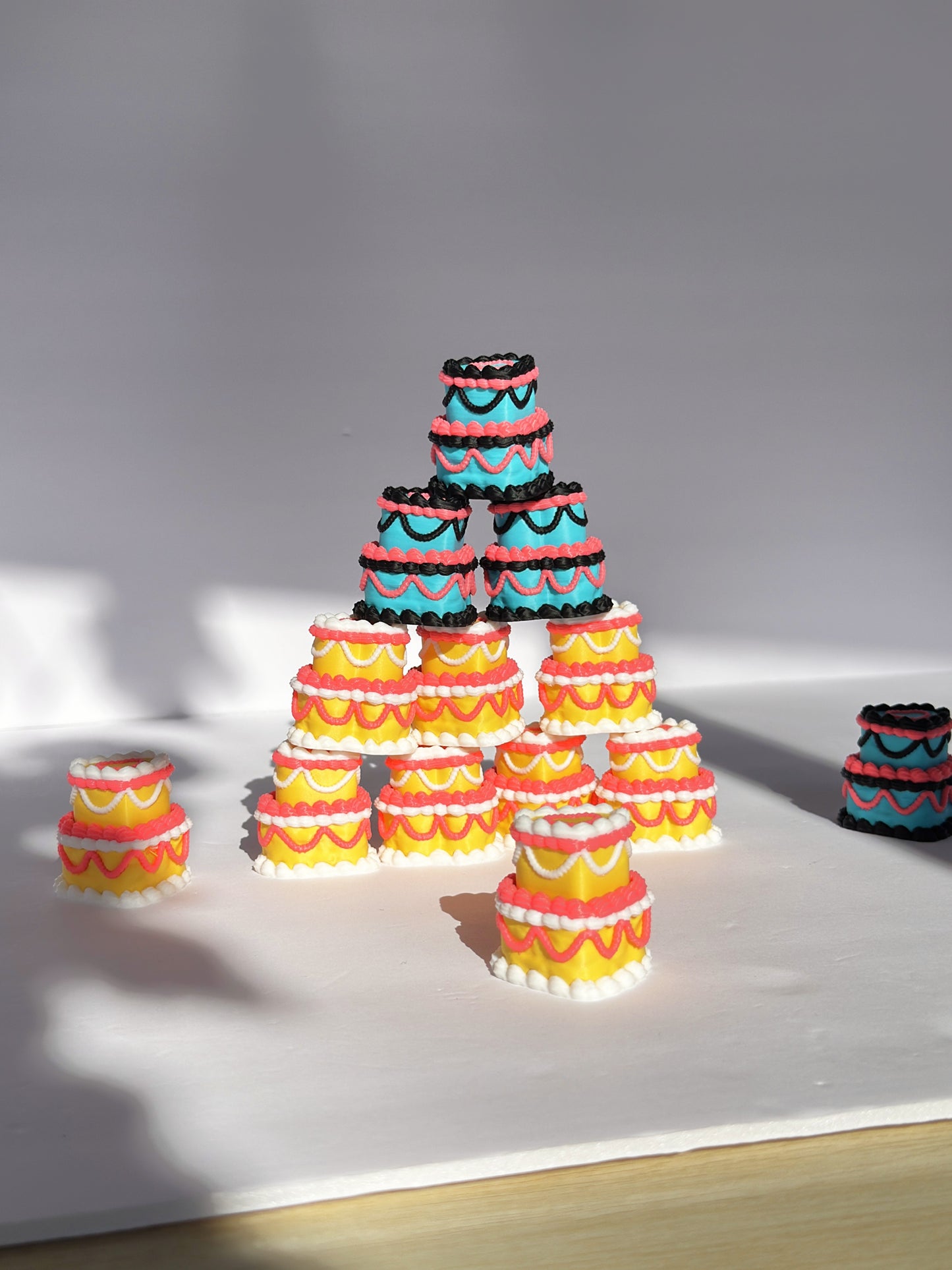 Mini Tiered Party Cakes 🎂✨