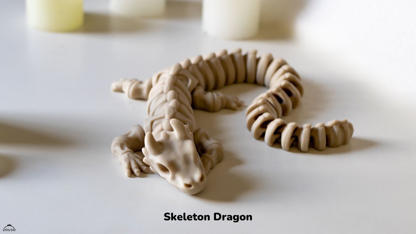 🔥💀 Ancient Skeleton Dragon & Serpent 🐍🐉